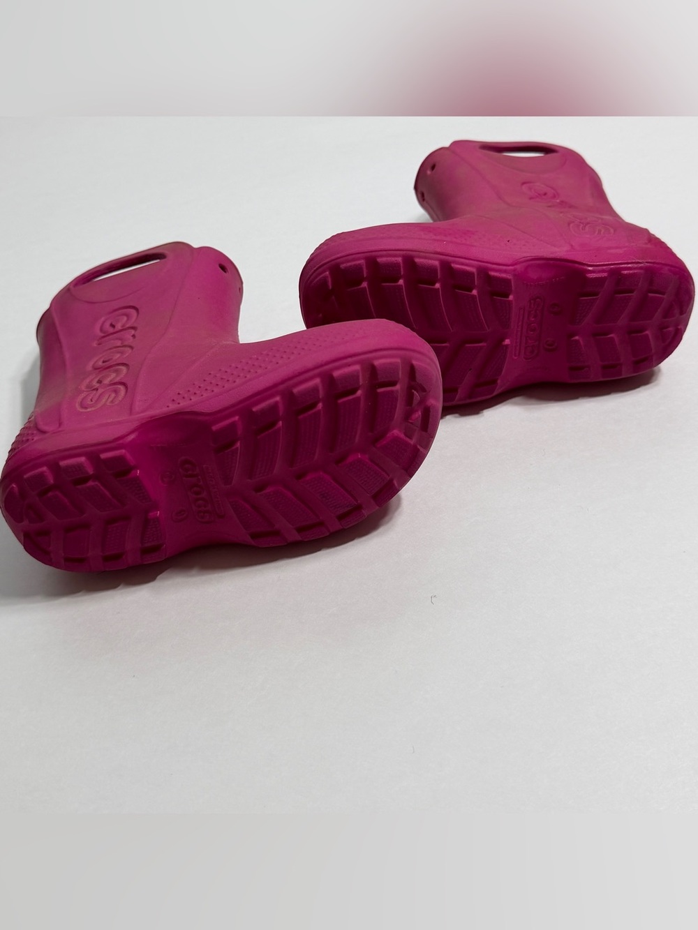 CROCS Kids Magenta Waterproof Rain Boots - Picture 3 of 6